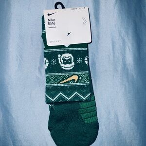 Nike Elite Green Basketball Socks